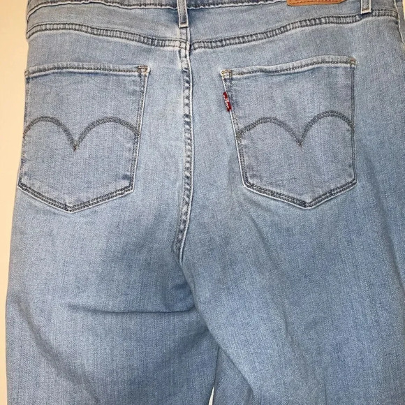 Levi's 721 High Rise Skinny Jeans Size 32 Distressed Light Wash Levis Ankle - Picture 5 of 11